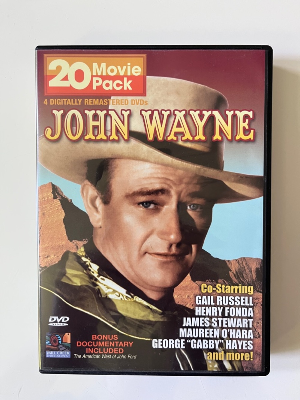 John Wayne 20 Movie Pack DVD Set - Brown Hat Artwork